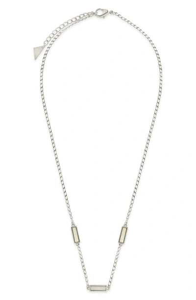 Shop Sterling Forever Pavati Opal Necklace In Silver