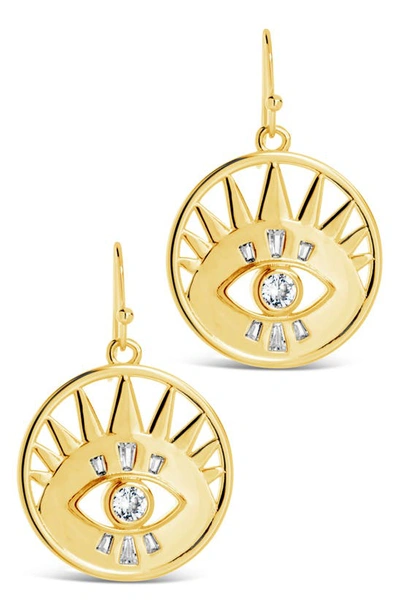 Sterling Forever Mahana Drop Earrings In Gold