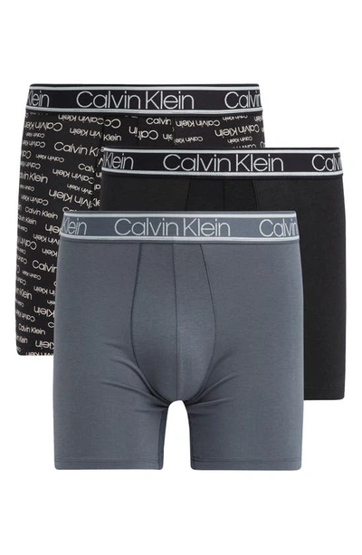 Shop Calvin Klein Boxer Briefs In Koo Black/ Lucen