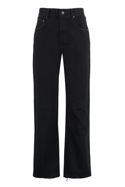 Shop Balenciaga 5-pocket Slim Fit Jeans In Black