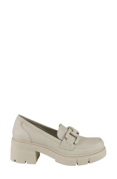Good Choice New York Caesar Bit Lug Sole Loafer In Off White
