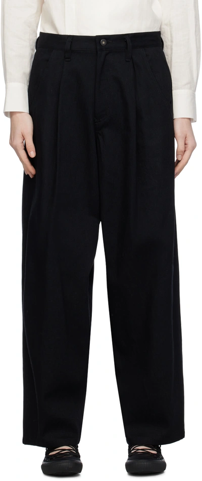Shop Y's Black Single-pleated Trouser In 1 Black