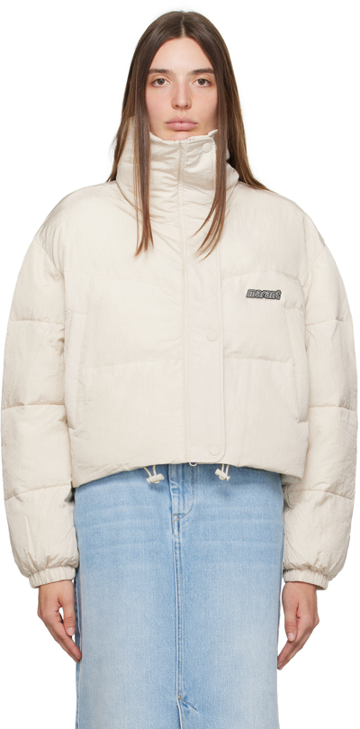 Shop Isabel Marant Étoile Off-white Telia Jacket In 23ec Ecru
