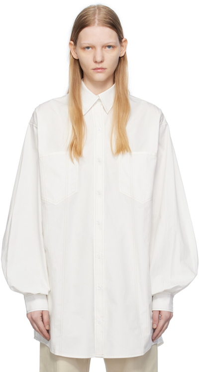 Elleme White Oversized Shirt In White