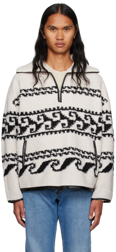 Shop Isabel Marant Off-white Marlo Sweater In 23ec Ecru