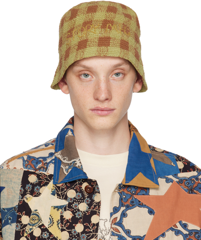 Shop Story Mfg. Green & Brown Brew Bucket Hat In Forest