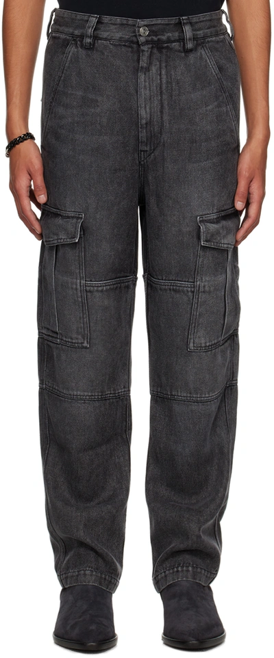 Shop Isabel Marant Gray Terence Cargo Pants In 02gy Grey