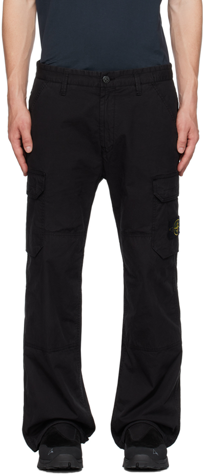 Shop Stone Island Black 32710 Cargo Pants In V0029 Black