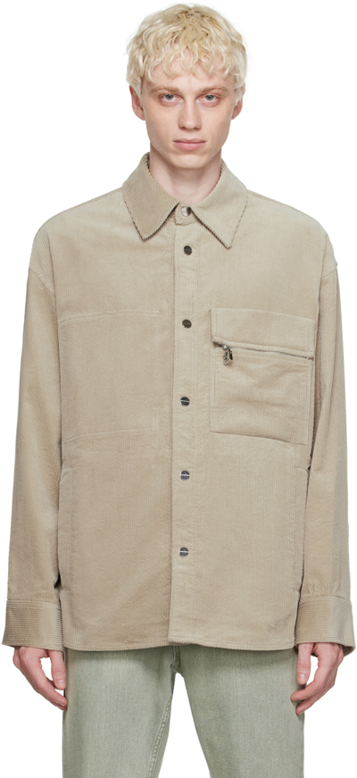 Shop Wooyoungmi Gray Zip Pocket Shirt In Grey 834g