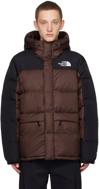 Shop The North Face Burgundy & Black Hmlyn Down Jacket In Los Coal Brown/tnf B