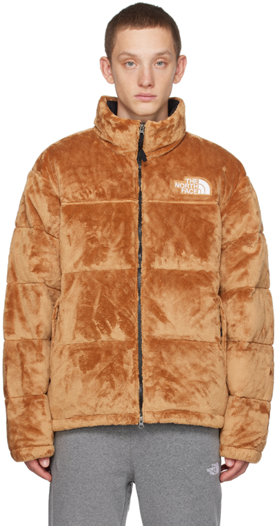 Shop The North Face Beige Versa Nuptse Down Jacket In I0j Almond Butter