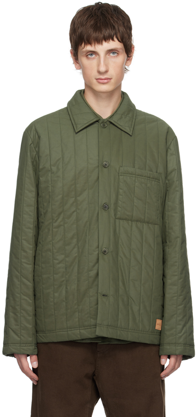 Shop Apc Green Hugo Jacket In Jac Military Khaki