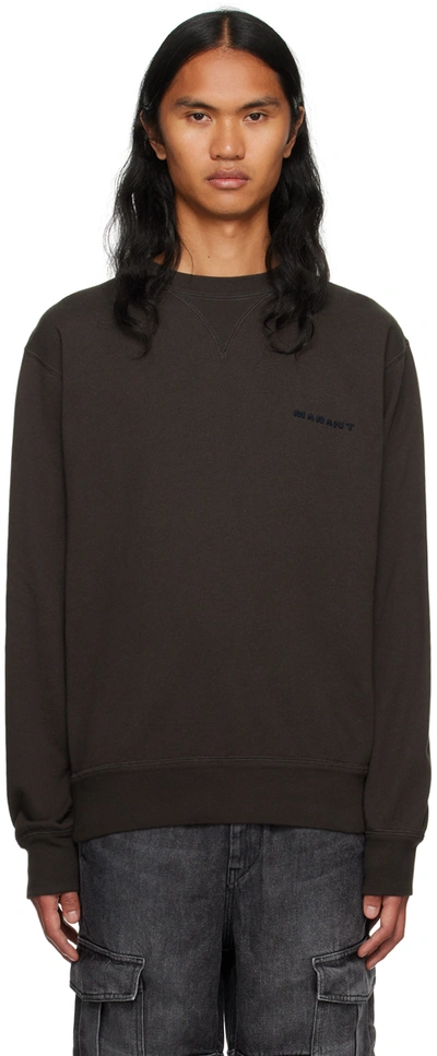 Shop Isabel Marant Black Mikis Sweatshirt In 02fk Faded Black