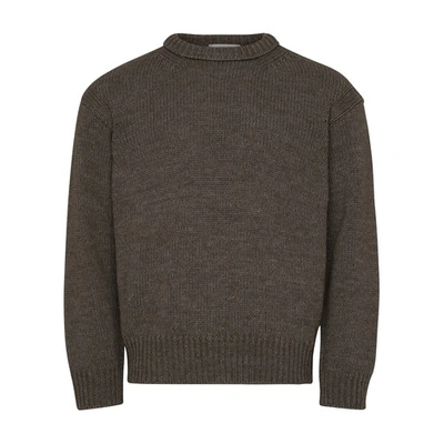 Shop Lemaire Boxy Sweater In Donkey_grey