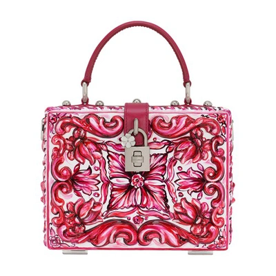 Shop Dolce & Gabbana Dolce Box Handbag In Multicolor_ciclamino