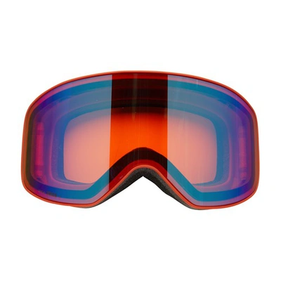 Shop Chloé Logo Ski Goggles In Brown_orange