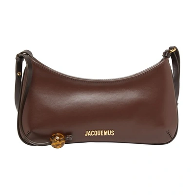 Shop Jacquemus Le Bisou Perle Bag In Medium_brown