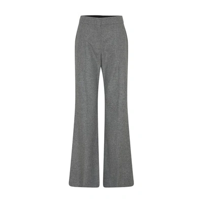 Shop Givenchy Flare Tailored Pants In Grey