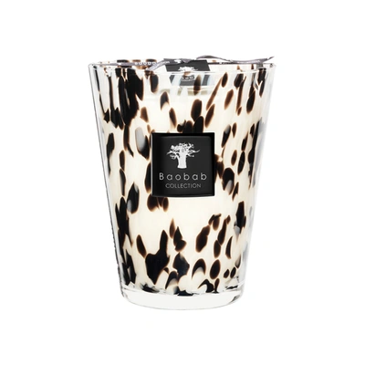Shop Baobab Pearls Black Candle In 11.01 Lb (max 24)