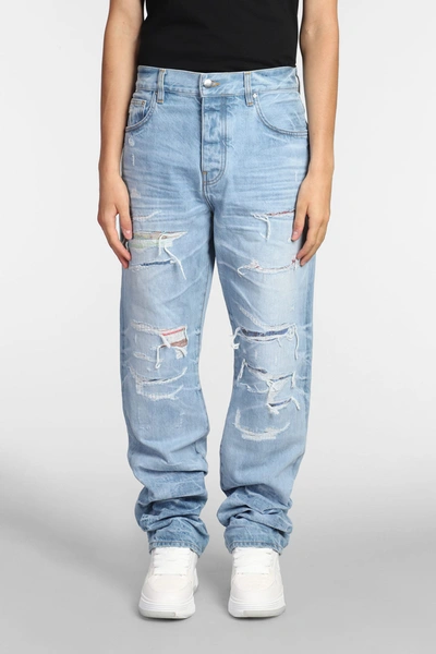 Shop Amiri Jeans In Blue Cotton