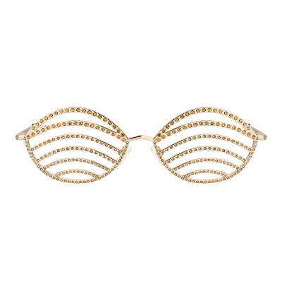 Shop Nué Party Goddess Eyeglasses In Gold
