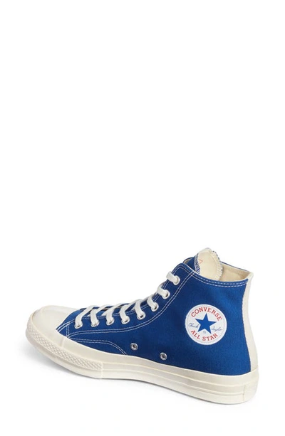 Shop Comme Des Garçons Play X Converse Chuck Taylor® Hidden Heart High Top Sneaker In Blue