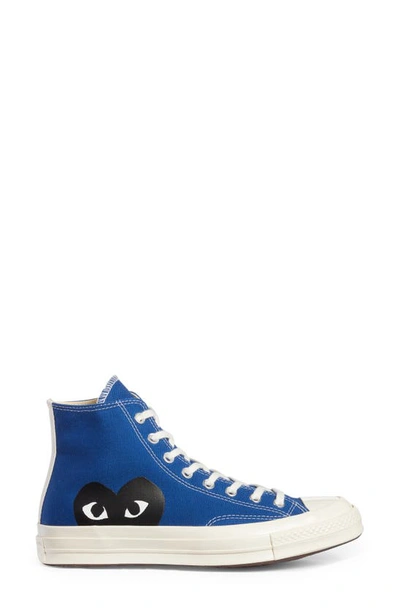 Shop Comme Des Garçons Play X Converse Chuck Taylor® Hidden Heart High Top Sneaker In Blue