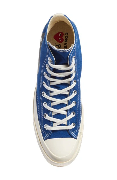 Shop Comme Des Garçons Play X Converse Chuck Taylor® Hidden Heart High Top Sneaker In Blue