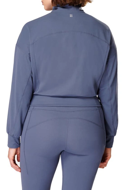 Shop Sweaty Betty Supersoft Zip Jacket In Endless Blue