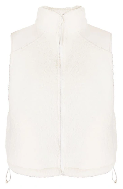Shop Sweaty Betty Canyon Fleece Vest In Lily White