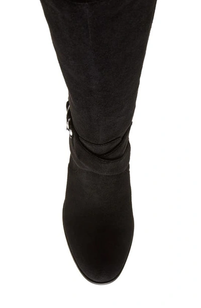 Shop Anne Klein Maia Knee High Boot In Black
