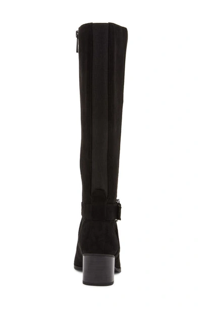 Shop Anne Klein Maia Knee High Boot In Black