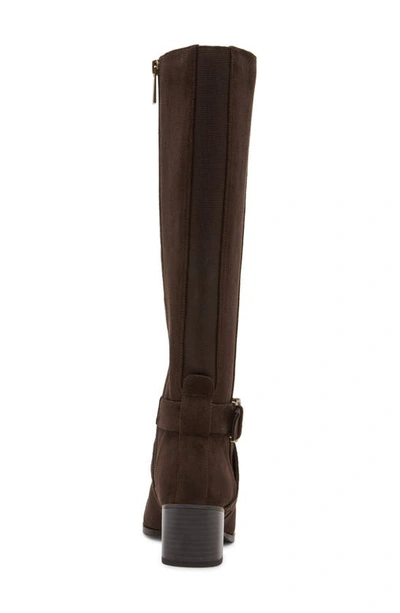 Shop Anne Klein Maelie Knee High Boot In Dk Brown