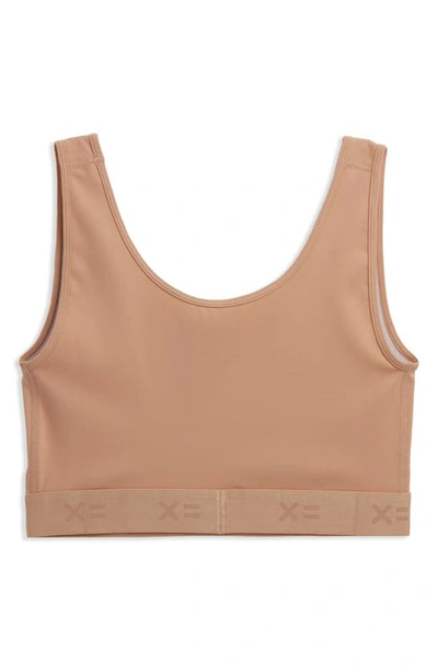 Tomboyx V-neck Compression Top In Chai