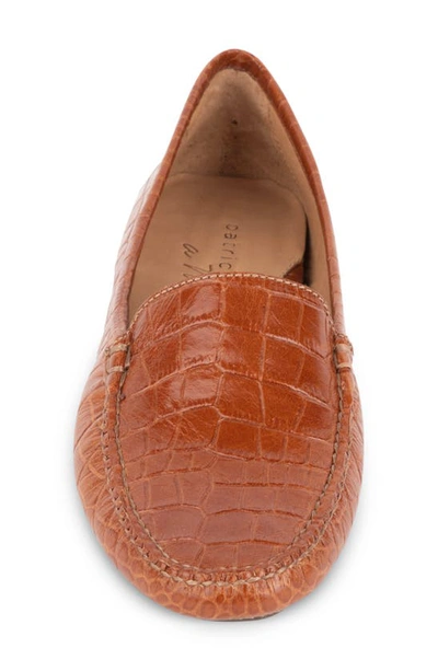 Shop Patricia Green 'jillian' Loafer In Cognac Croc
