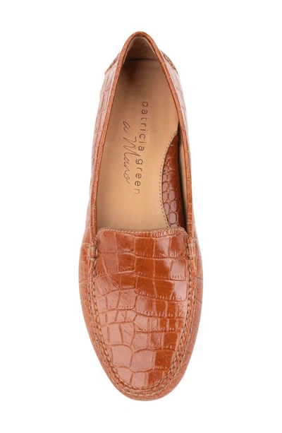Shop Patricia Green 'jillian' Loafer In Cognac Croc