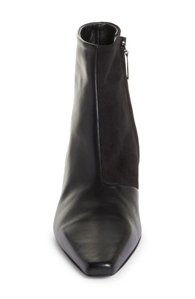 Shop Totême Kitten Heel Slim Ankle Boot In Black