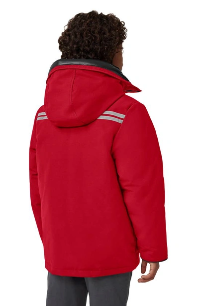 Shop Canada Goose Kids' Expedition Water Repellent 625 Fill Power Down Parka In Fortune Red-rouge Fortune