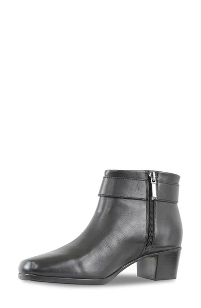 Shop Munro Callie Water Resistant Bootie In Black Leather