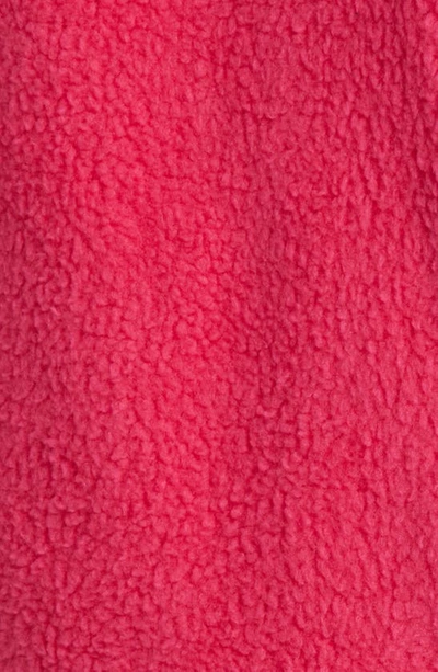 Shop Bp. Fleece Half Zip Pullover In Pink Beetroot
