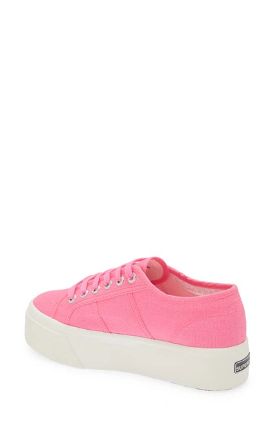 Shop Superga 2790 Platform Sneaker In Neon Pink Favorio