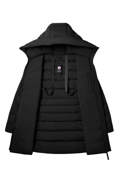 Shop Canada Goose Clair 750 Fill Power Down Puffer Coat In Black - Noir