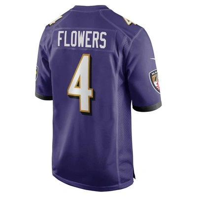 Shop Nike Zay Flowers Purple Baltimore Ravens 2023 Nfl Draft First Round Pick Game Jersey