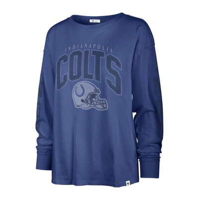 Shop 47 ' Royal Indianapolis Colts Tom Cat Lightweight Long Sleeve T-shirt