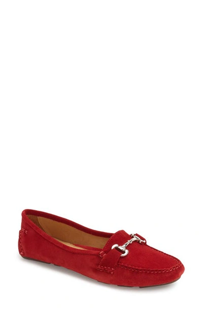 Shop Patricia Green 'carrie' Loafer In Red Suede