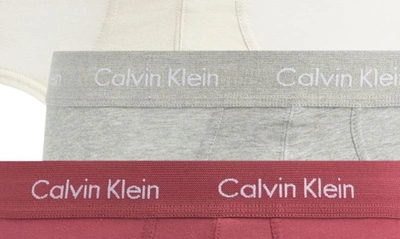 Shop Calvin Klein 3-pack Stretch Cotton Briefs In Ccw B10 Grey He