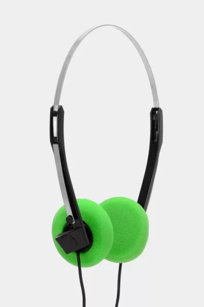 Shop Retrospekt Retro Foam On-ear Headphones By  In Green At Urban Outfitters