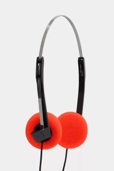 Shop Retrospekt Retro Foam On-ear Headphones By  In Red At Urban Outfitters