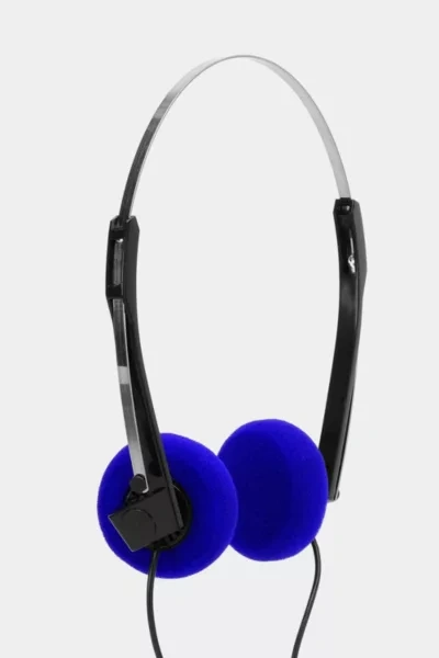 Shop Retrospekt Retro Foam On-ear Headphones By  In Blue