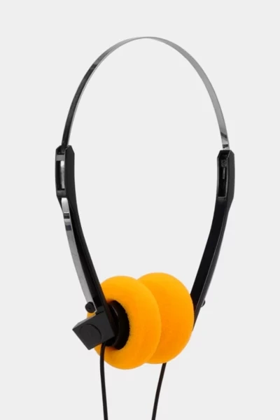 Shop Retrospekt Retro Foam On-ear Headphones By  In Orange